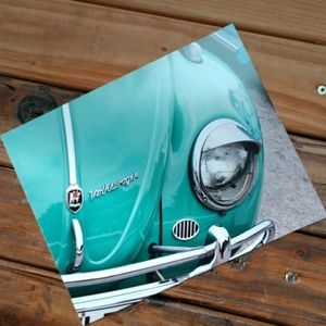 VW bug unframed photography signed ....